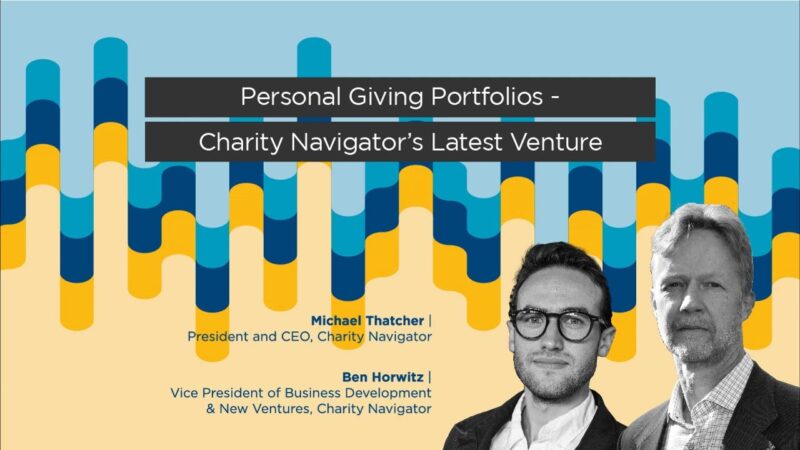 Charity Navigator and Personal Giving Portfolios