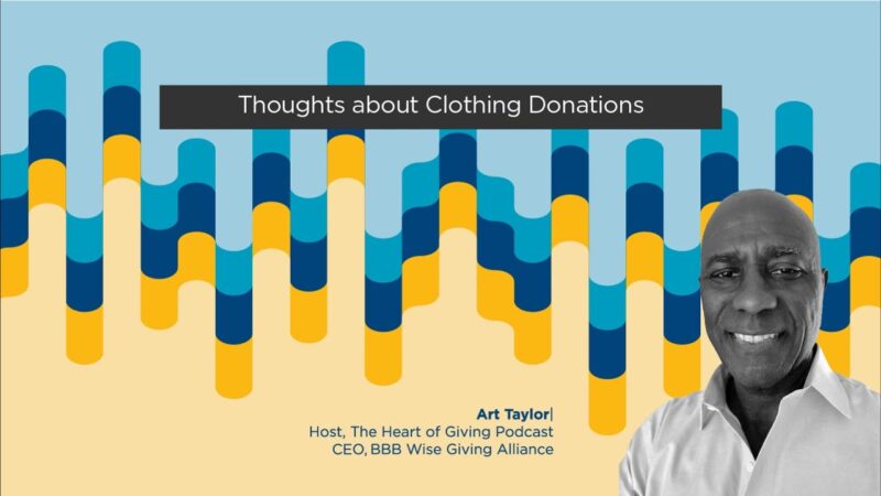 Thoughts on Clothing Donations
