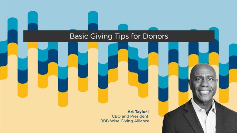 Art Taylor with Basic Giving Tips