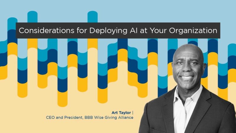 Art Taylor – Considerations for Deploying AI at Your Organization